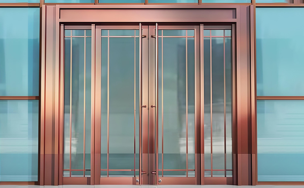 莲湖玻璃地弹门